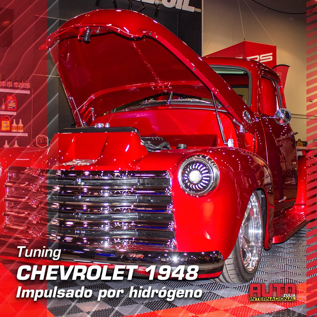 autozulia's tweet photo. En la #Revista #Autozulia queremos hablarles sobre un #clasicodelos40, el #chevrolet3100LSX 1948, dotado de un #Motor único de vanguardia que pudimos contemplar en la exhibición del #SEMA2021, el cual es impulsado por #hidrógeno, haciéndolo totalmente #ecológico.🙌♻️ https://t.co/5e7jHlJqde
