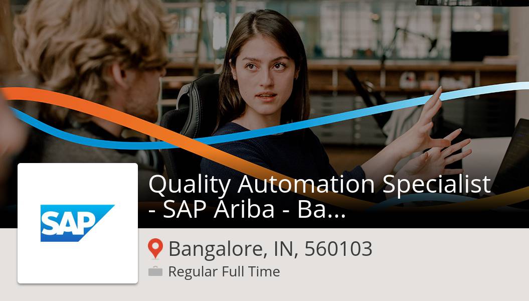 TechTalentTina's tweet photo. #Quality Automation #Specialist - SAP Ariba - Bangalore needed in #BangaloreIN560103, apply now at #SAP! #job https://t.co/u9d6H14fBN #JobsAtSAP https://t.co/5KgCH71LeV