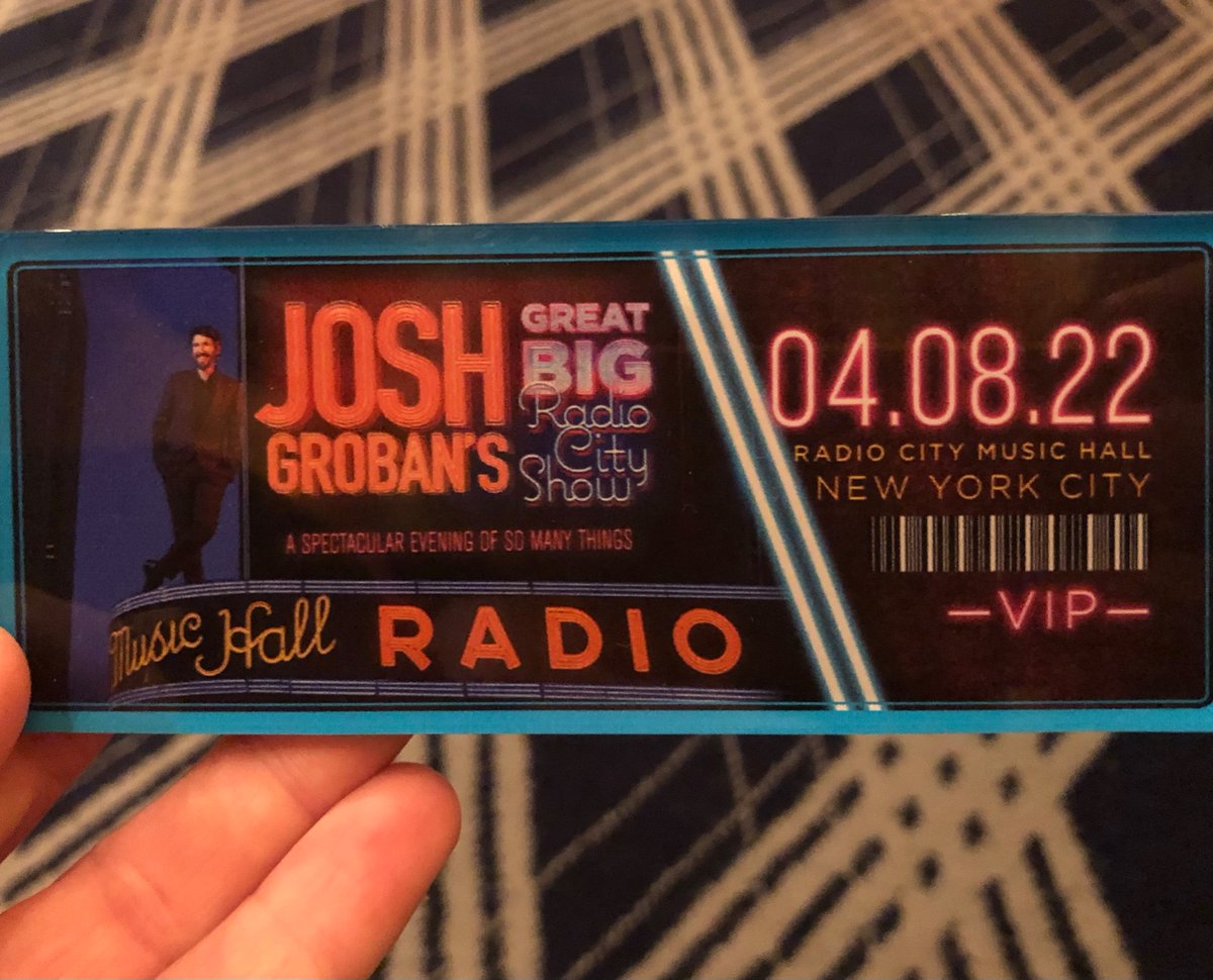 justchickie17's tweet photo. Happy Belated Birthday to Me ๐๐ฅณ๐๐๐ค๐ถ๐
@joshgroban @RadioCity
#SpringtimeInTheCity https://t.co/63LPlENDH9