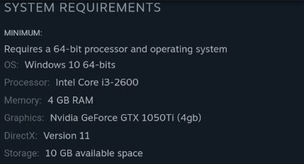 ShinobiOsiris's tweet photo. Thank you for all the submissions on the google form!
Here are the system requirements for v0.3 of Project Shinobi. https://t.co/RI0RxoW6wL