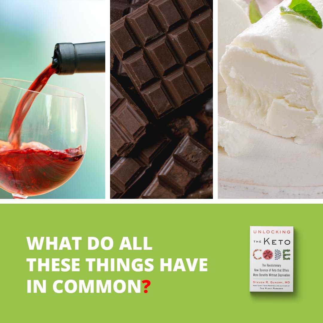 Steven Gundry MD on Twitter "Red wine, dark chocolate, goats cheese