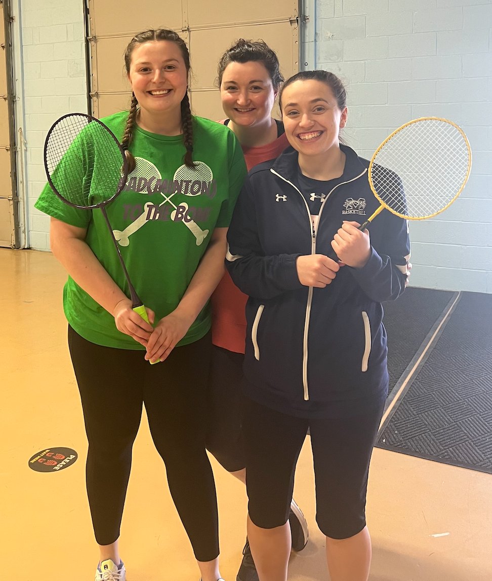 Today was the 2nd Round of the Golden Racket Rally! Final score was 15-17 and team Bad(Minton) to the Bone gave it their all. Great game and awesome win to <a href="/BrookeSanty/">Brooke Santy</a> and @marccorsi!🏸🏆 #centennial