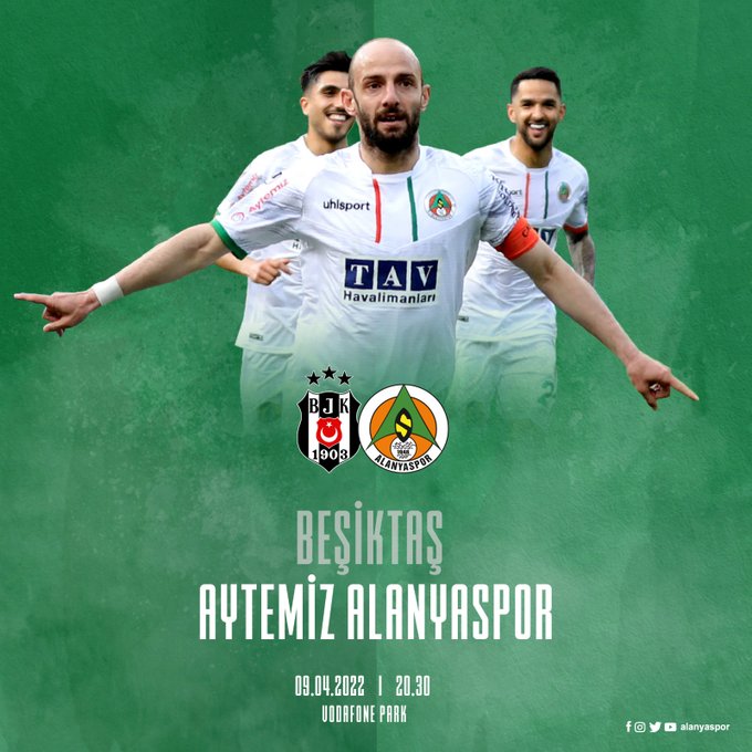 Alanyaspor'un Beşiktaş Maçı İçin Hazırladığı Görsel