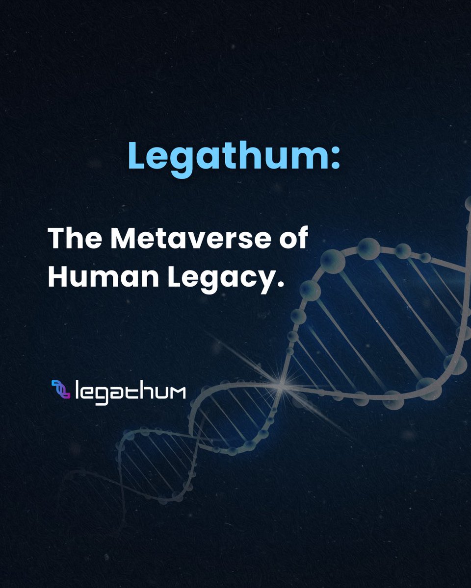 legathum's tweet photo. Have you ever thought about having your legacy immortalized in the metaverse? 🧬

A new era is dawning! The era that allows you to share your digital memories in a way that is not only secure, but also interactive and accessible. 
This is Legathum. That's the future. 
#metaverse https://t.co/JfSAup6U35