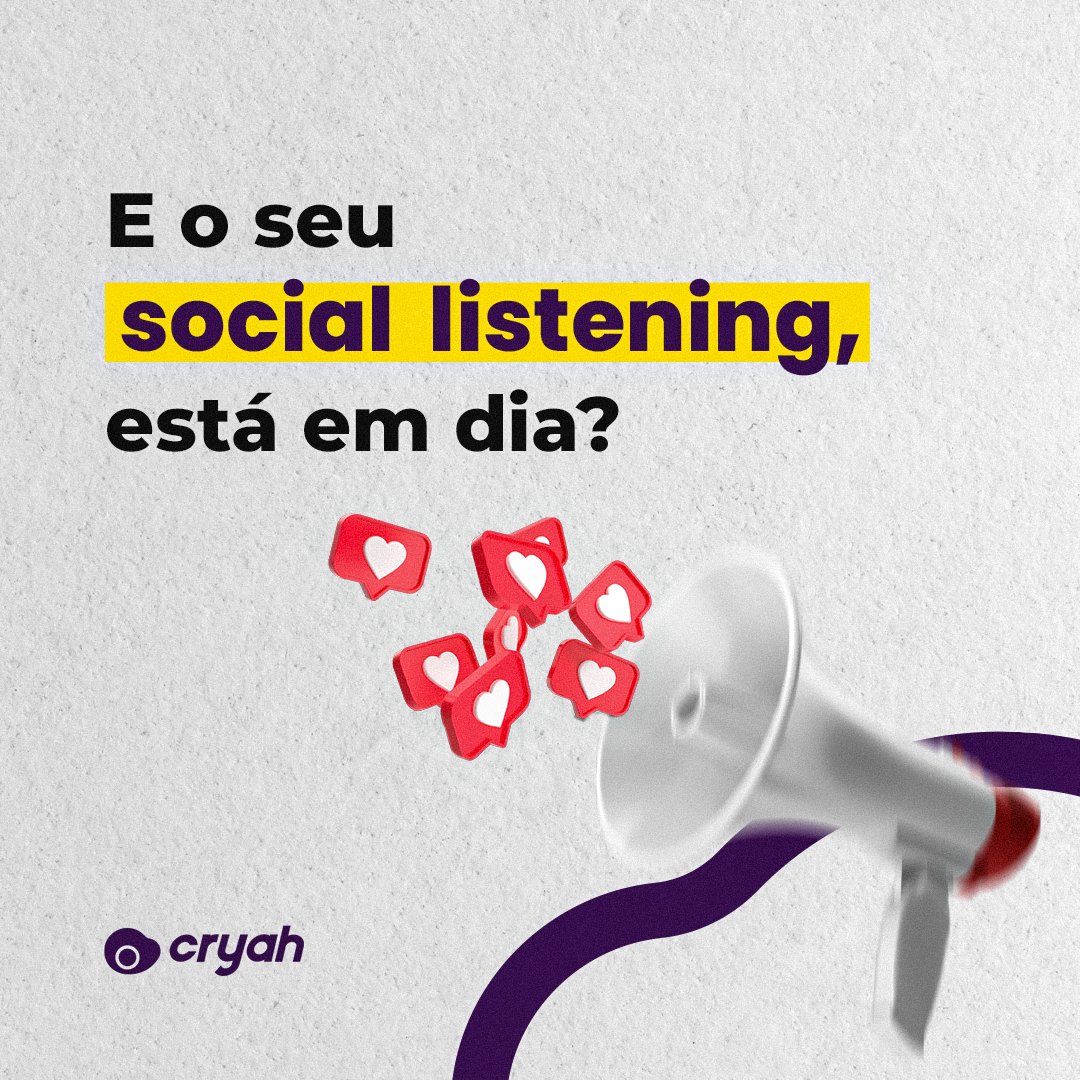 contato_cryah's tweet photo. Você escuta o que as pessoas estão falando sobre a sua marca? 👂

Social Listening é um acompanhamento do feedback que a sua marca ou mercado recebe, sendo as principais métricas: menções, reações, publicações, compartilhamentos, análise de tags,  etc. Esse método é necessário https://t.co/S04RGf1yFW