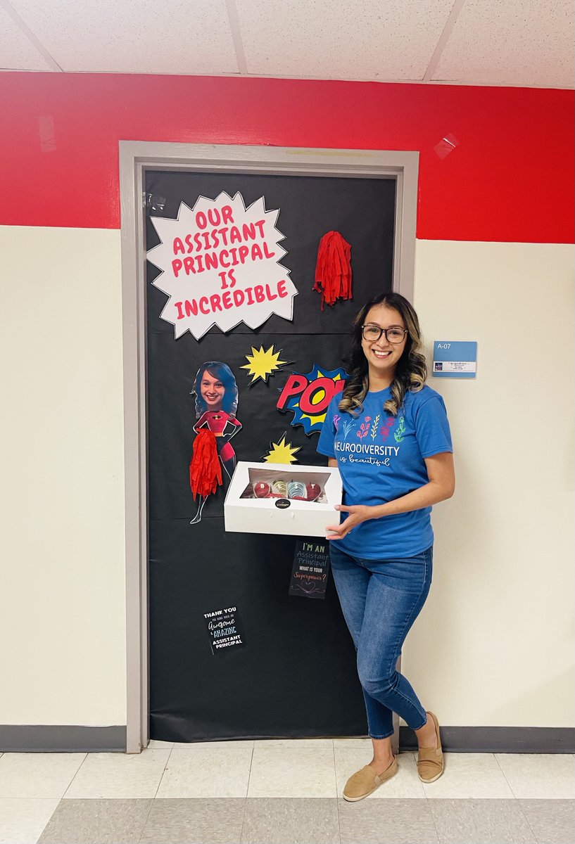 We had fun celebrating our Assistant Principal this week! Pugh wouldn't be the same without you, Mrs. Montoya-Barba! Happy Assistant Principals Week! #APWeek22 <a href="/MrsCMontoya/">Claudia Montoya-Barba</a> <a href="/ESO3_HISD/">ESO3</a>  <a href="/HoustonISD/">Houston ISD</a>
