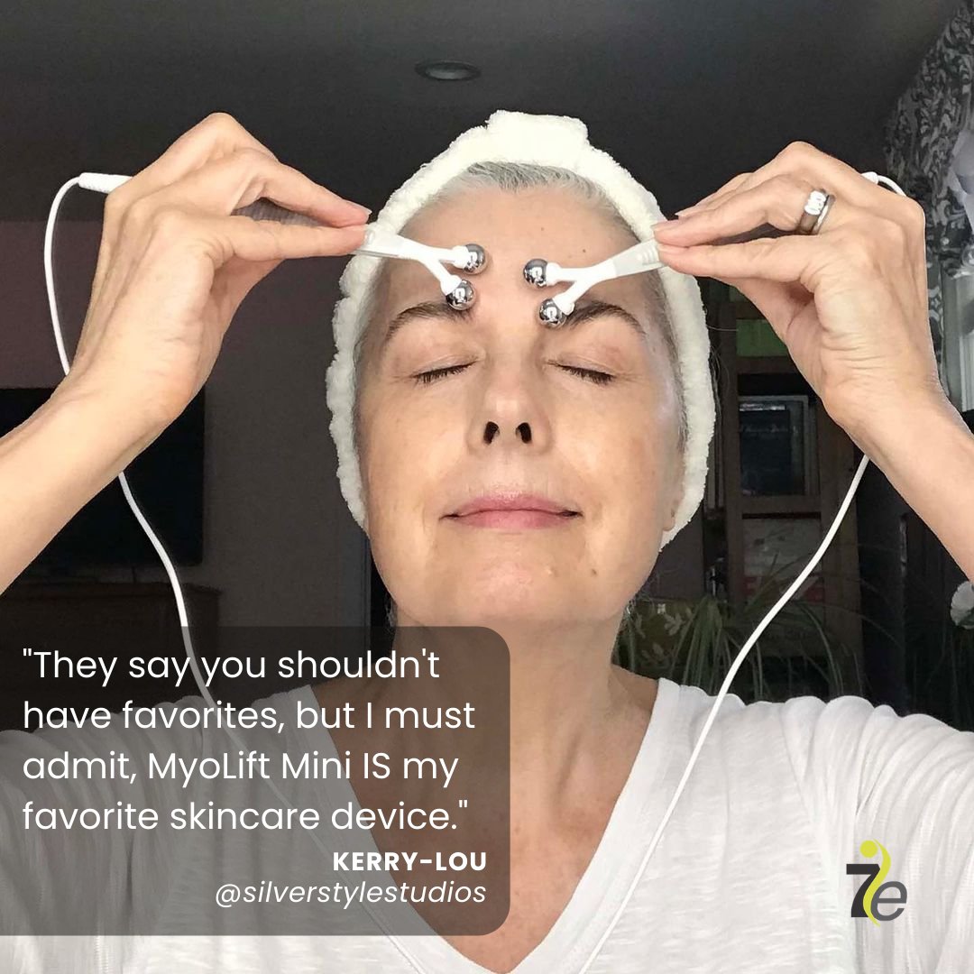 We loved to hear Kerry-Lou's feedback on MyoLift Mini. Experience the power of our most popular device for yourself: bit.ly/3ubhoXO

#microcurrent #skincare #esthetician #estheticianlife #skinhack #antiaging #athomefacelift