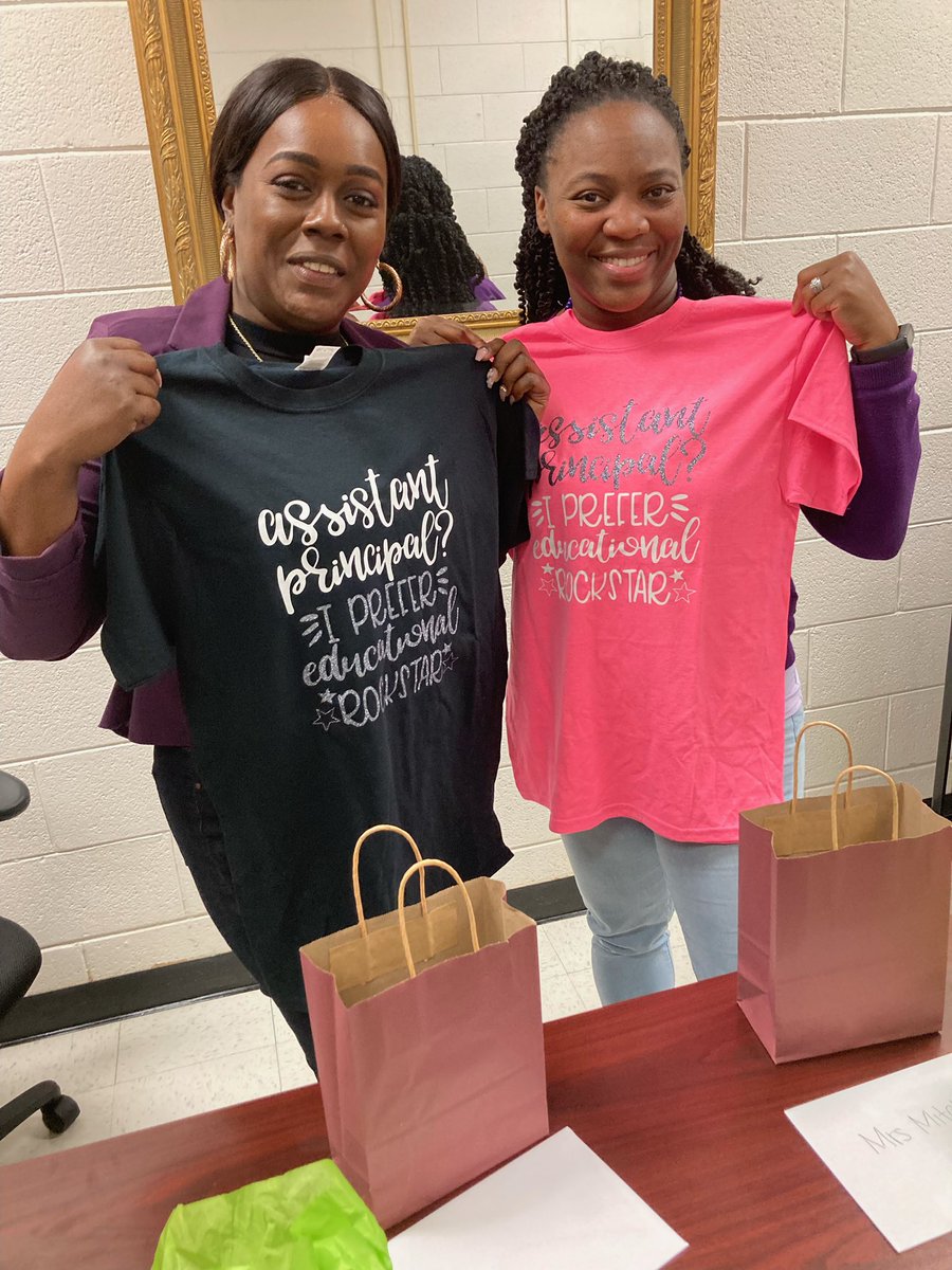 We enjoyed celebrating our wonderful Assistant Principals this week! <a href="/Elan_Robinson/">Elan Goodman-Robinson</a> <a href="/mrstmmitchell20/">Tina Mitchell Ed. D.</a> @7Natashabrown