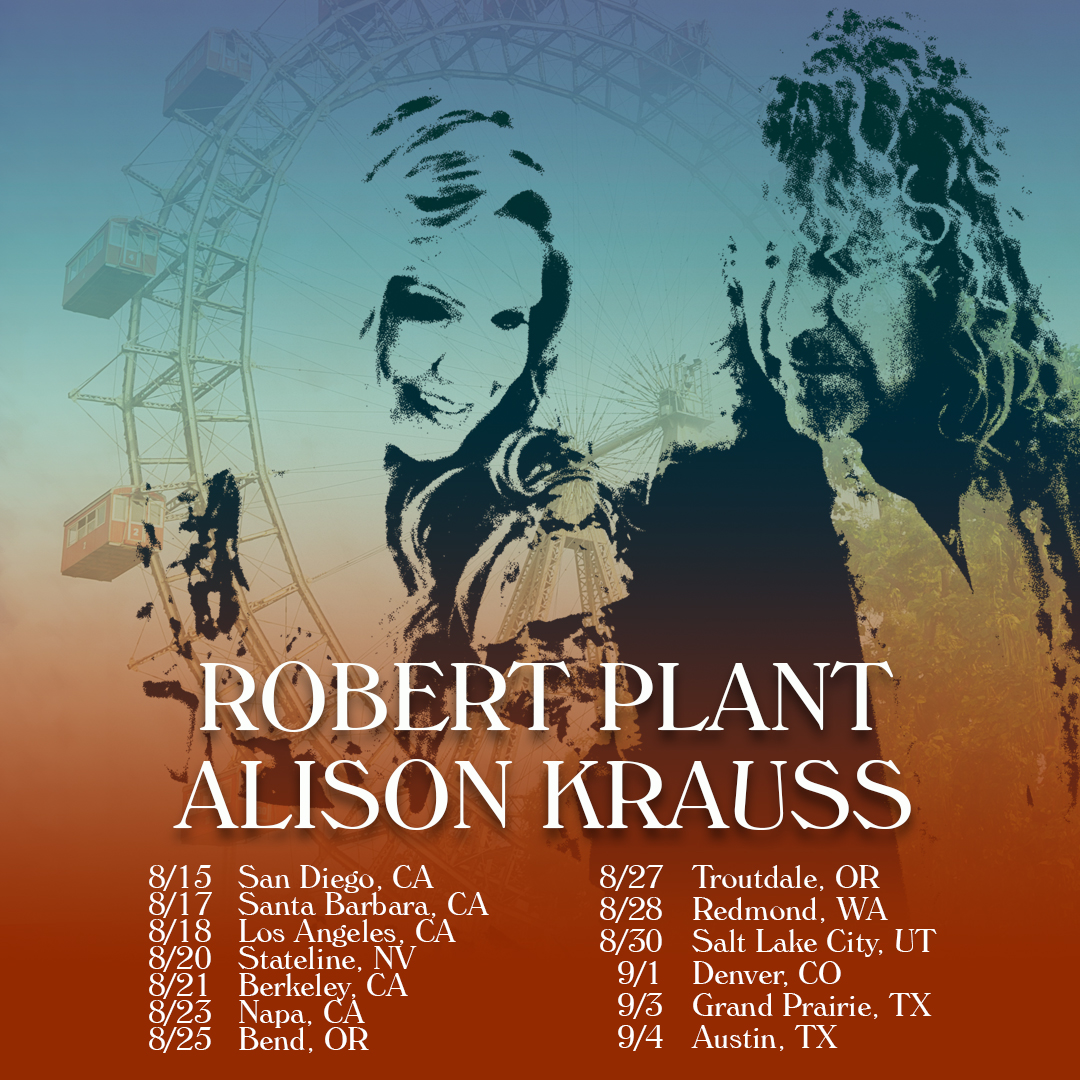 New Dates announced for “Raising The Roof Tour” with @RobertPlant. Presale starts tomorrow at 10 am ET, gain access by using the password: PLANTKRAUSS Get your tickets at: plantkrauss.com