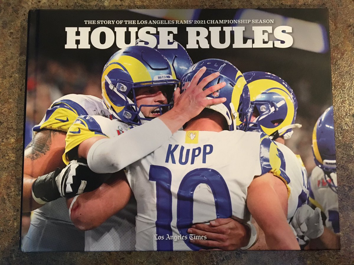 mrmikewinch's tweet photo. The #Rams book chronicling the journey to the Super Bowl, HOUSE RULES, arrived today. Absolutely mind-bending photographs. Great articles as well, written by @latimes writers. Love it. @pedimentbooks #RamsHouse https://t.co/pBwoBn047j