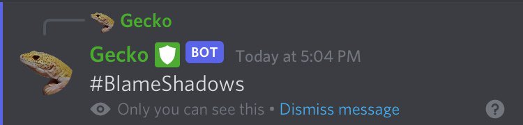 GamerDeltaUS's tweet photo. At first @CharlesWithC’s #GeckoBot is Wack with #BlameDelta but now I’m liking the new one of #BlameShadows. #ATMLove #BestCommunityEver @ATMVTC https://t.co/uBAJOV9qft