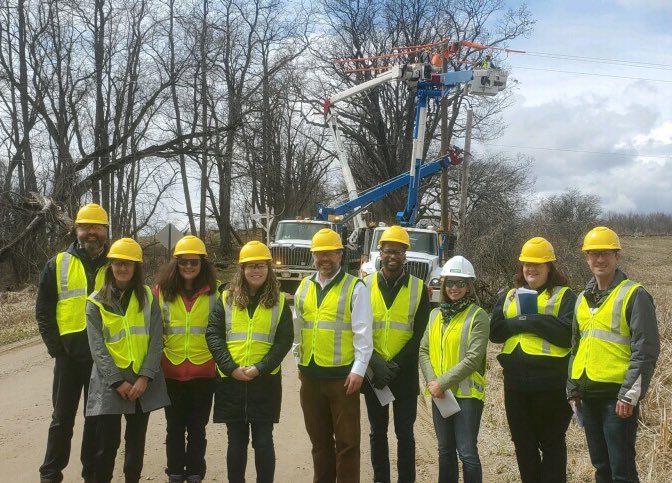 DanScripps's tweet photo. Good day in the field seeing some of the ways @ConsumersEnergy is working to boost reliability and reduce outages. The @MichiganPSC remains focused on improving the reliability of our distribution grid, and I appreciate the opportunity to get a closer look at efforts underway. https://t.co/L7kONqJ2ne