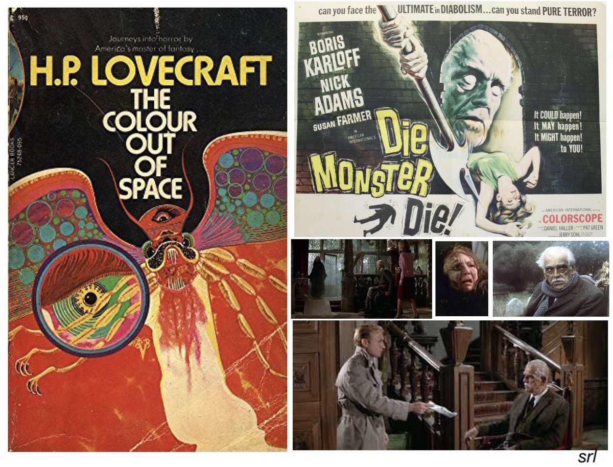 SaveRedlandLibr's tweet photo. 11:05pm TODAY on @TalkingPicsTV 

The 1965 #SciFi #Horror film🎥 “Die, Monster, Die!” directed by #DanielHaller &amp; written by #JerrySohl

Based on #HPLovecraft’s 1927 short story📖 “The Colour Out of Space"

🌟#BorisKarloff #NickAdams #FredaJackson #SuzanFarmer https://t.co/nvMLQOON84