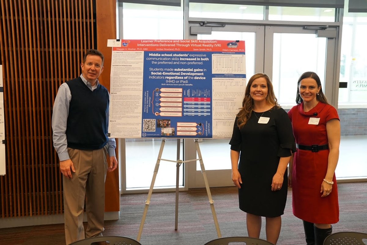 VoissP's tweet photo. The 2022 Autism Across the Life Span Conference has kicked off for a full day of sessions on behavioral health, interventions, research and neuroscience, and transition. Dr. Sean Smith, Dr. Amber Rowland and doctoral fellow Maggie Mosher presented about Project VOISS. https://t.co/zoEp8QJmZL