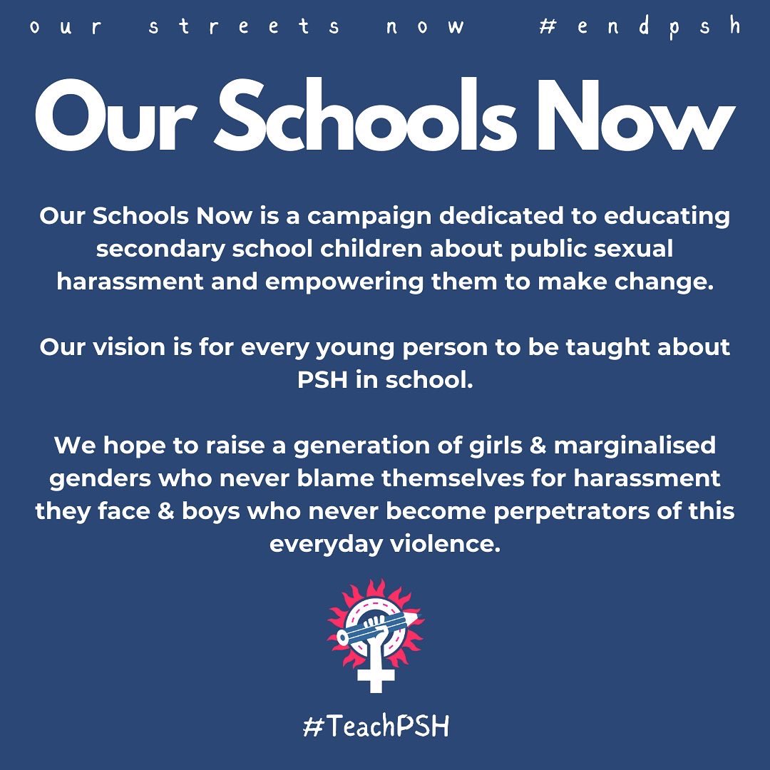 EmilyGarton1's tweet photo. 1/3 of girls experience PSH whilst wearing their school uniform. Education is crucial in ending PSH and supporting victims - email your (or your child’s) current or former school using our template: https://t.co/xh1m9PpxAt !!!! @ourschoolsnow_ @OurStreetsNow 🌟 #EndPSH https://t.co/KqKSIuguGy