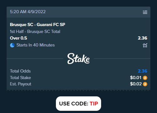 stakesportsbet's tweet photo. Brusque SC - Guarani FC SP
Bet slip link: https://t.co/r0Xr5zZomT
#BrusqueSC #GuaraniFCSP #nexo #sportsbets https://t.co/0J0yueoZHZ