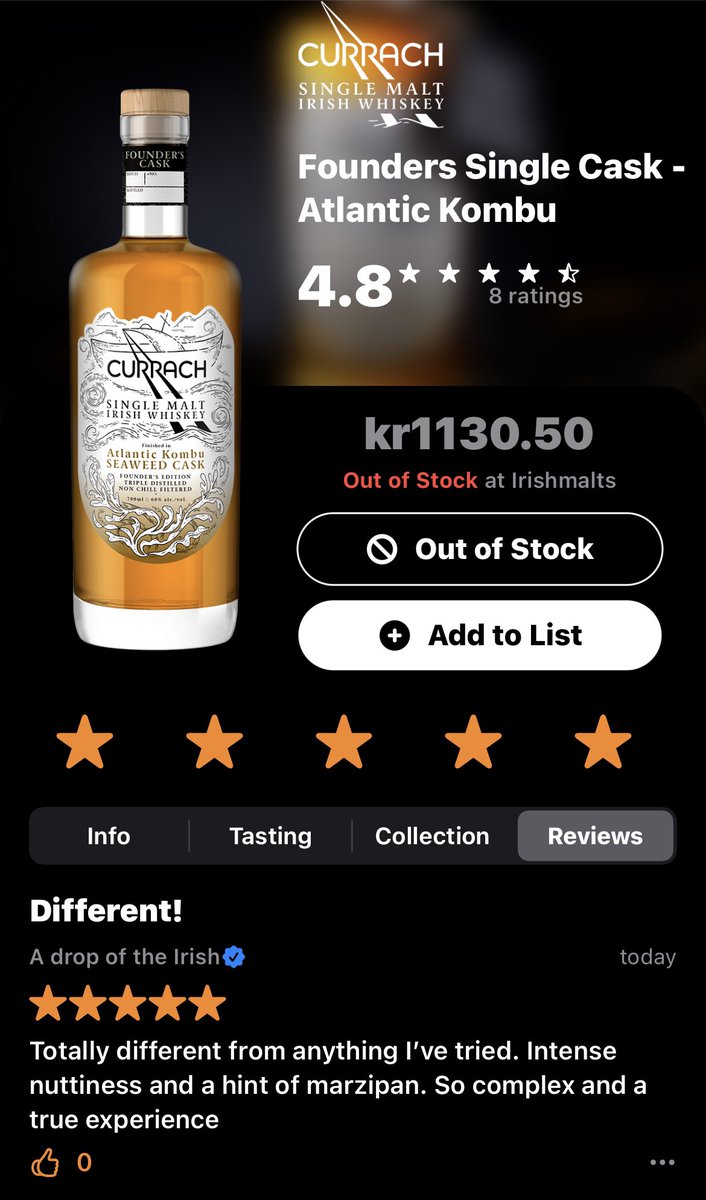 You’ve been getting on the reviews at <a href="/irishwhiskeyapp/">Irish Whiskey App</a> yet? I’m chasing a free t-shirt and mug as a crazy person but nonetheless, review drams and help shoppers