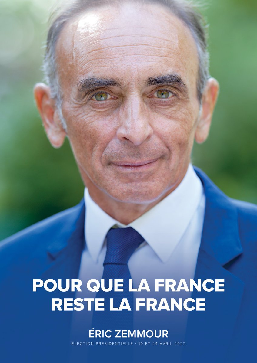 Français, dimanche est une journée importante pour notre pays. Vous avez la possibilité de changer les choses. Ne laissez pas les sondages décider à votre place. Dimanche, aucune voix ne doit manquer, votez et faites voter <a href="/ZemmourEric/">Eric Zemmour</a> ! #JeVoteZemmour #presidentielles2022