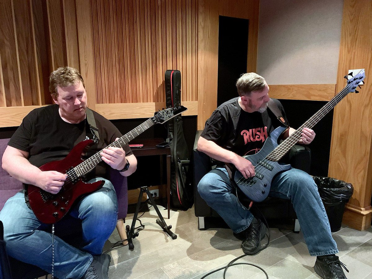 FinalGravity's tweet photo. Some shots of us in the studio this year as we write our next album! https://t.co/eC95Iu5ijj