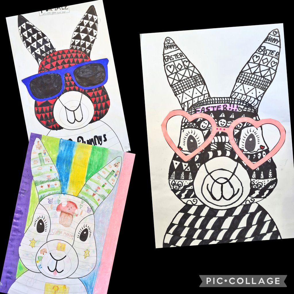 RangMsharrison's tweet photo. Happy Holidays from 4th class @kinvarans 🐣🐰🐇 
Thanks @MsPurcellsClass for a lovely treasure hunt🥚🍫 https://t.co/BgciAthAfu