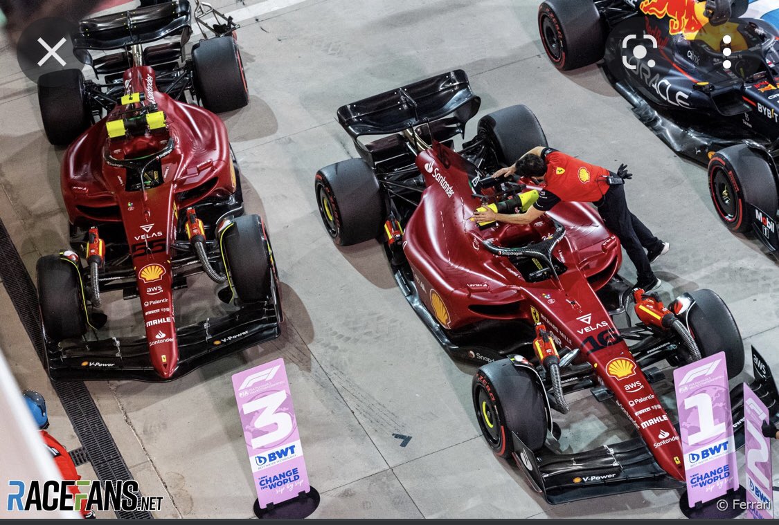 I can’t look at the F1 Ferrari from above and not see a 90s lawnmower.