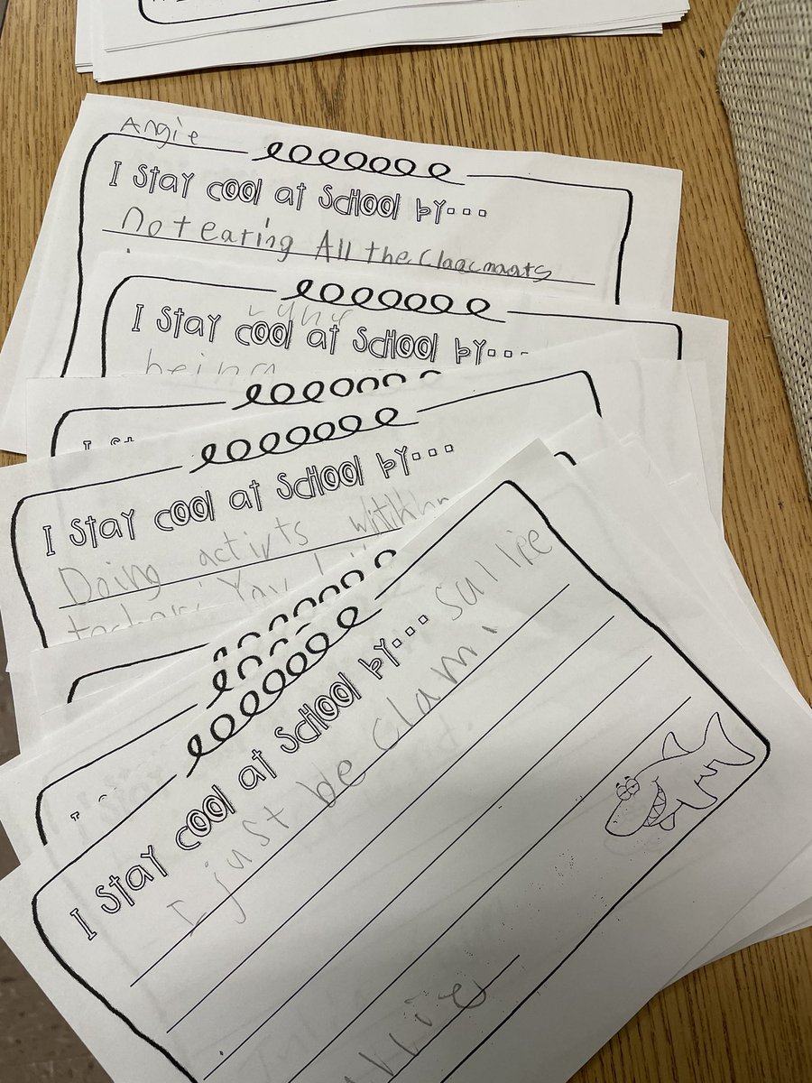 CounselorCalm's tweet photo. Fun #SEL #classroomlesson this month for Responsibility. We learned about acting responsible- having self control with Clark the Shark. Making a #gripthistooltostaycool and a #sensory water box! Also, it just so happened to land on animal day! @PS94DavidPorter https://t.co/NfwCvHLVa5