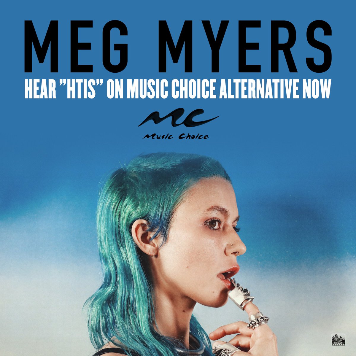 SumerianRecords's tweet photo. Shoutout to @MusicChoice for the love on @megmyers new single #HTIS! 💙
#MegMyers #MusicChoiceAlternative https://t.co/VDIO75JX2h