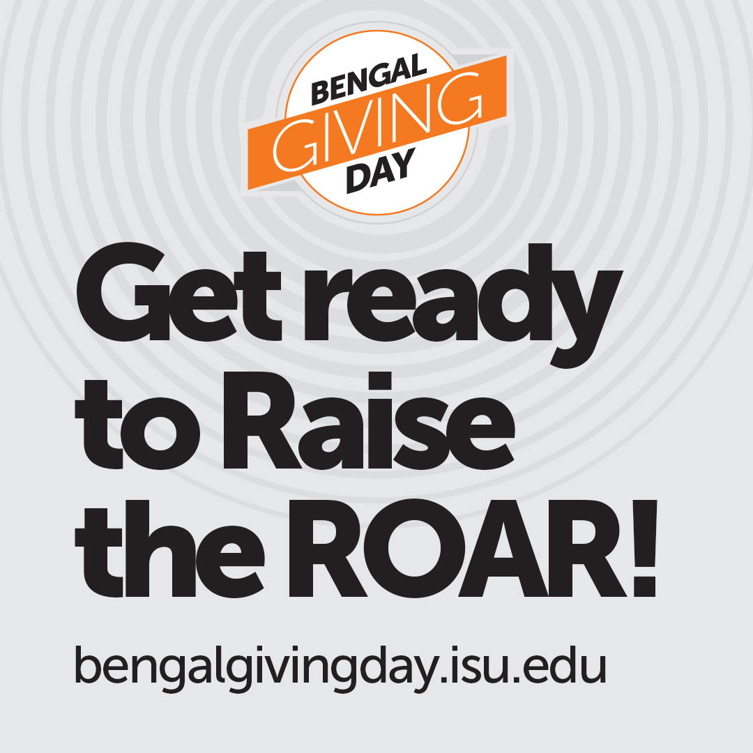 IdahoStateU's tweet photo. Help us Raise the ROAR at next week's #BengalGivingDay. Next week's annual event will support our students by raising funds for their education.

Learn more about how you can participate and give at https://t.co/sLnqQDr5jD.
@IdahoStateAlum https://t.co/MyStEoRFZe
