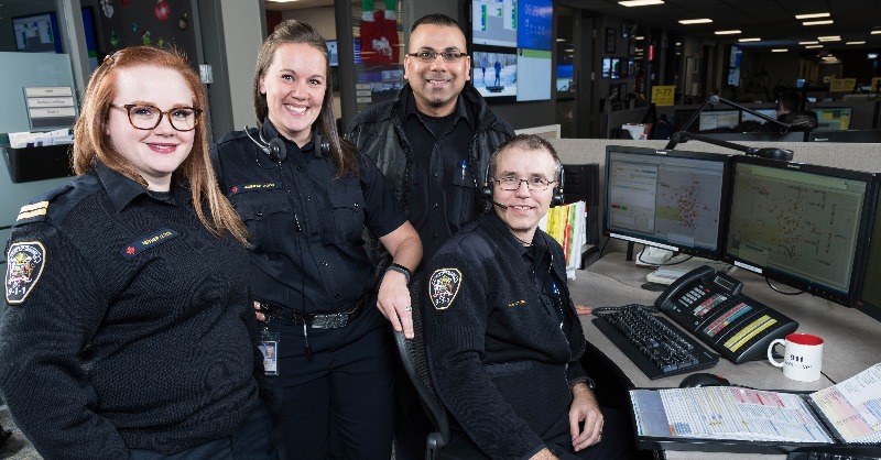 cityofcalgary's tweet photo. 🚨It’s National Public Safety Telecommunications Week. Help us recognize and honour the incredible team of Emergency Communications Officers &amp; Dispatchers at Calgary 9-1-1, all who provide a critical 24-7 service to Calgarians &amp; first responders. https://t.co/9P66kZfCdb