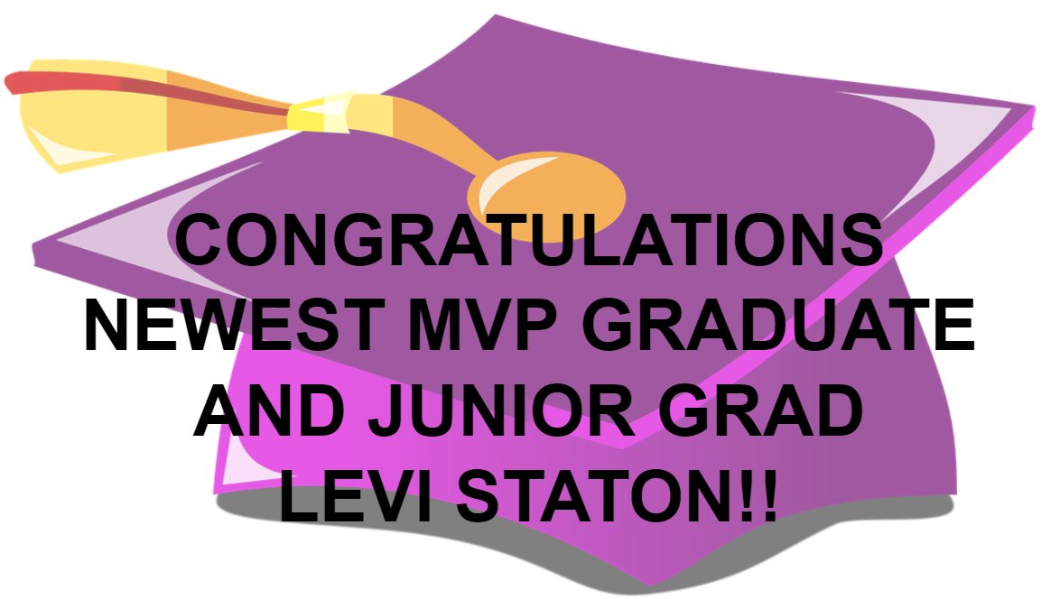 MVPMiddies's tweet photo. CONGRATULATIONS MVP'S NEWEST GRADUATE & SECOND JUNIOR GRAD,
LEVI STATON!!
#MiddieRising
#Levi_IsRising
#MiddieProud
#MVP_Grad
#MVP_Family
#JuniorGrad
@MMSMiddies @MHSMiddieTweets https://t.co/U0sp7mUK7E
