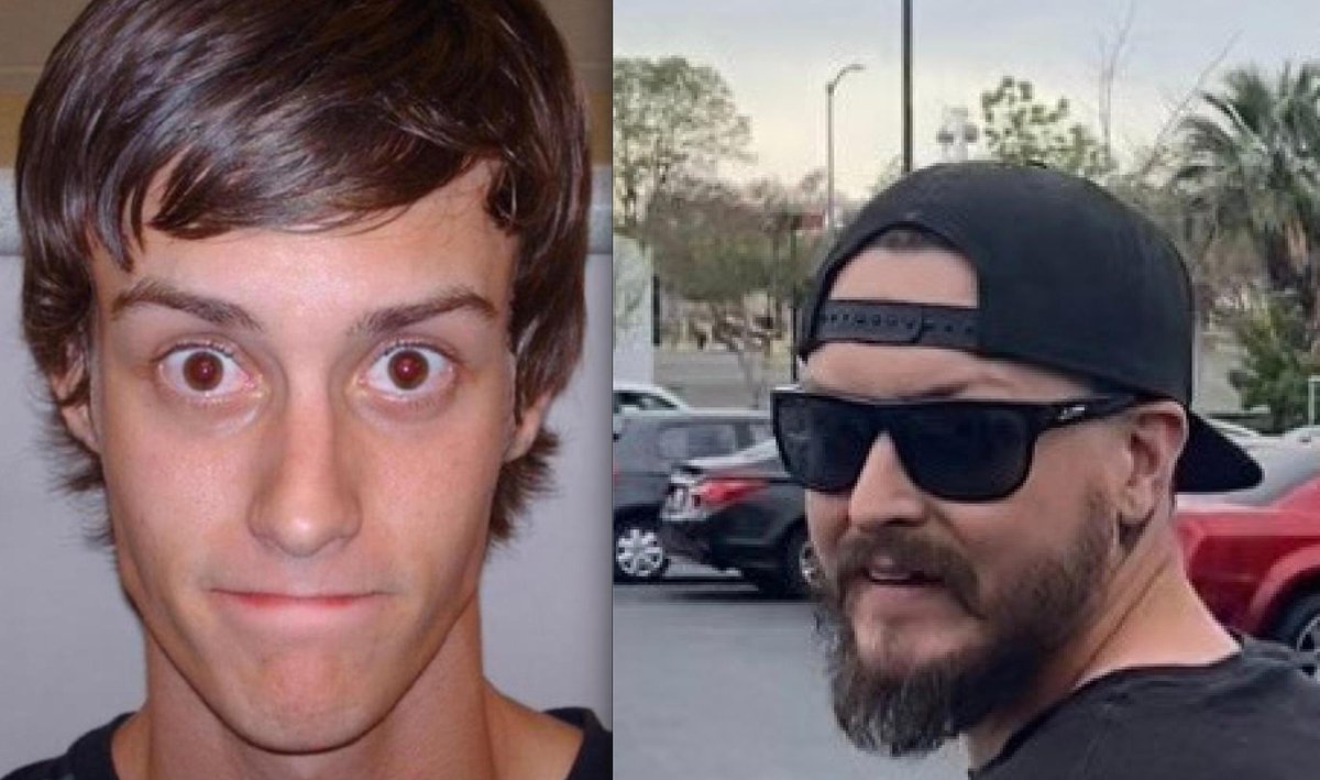 PacAntifa's tweet photo. Meet Tyler John Greenhalgh, 27, of Sacramento: a Proud Boy who proudly wore his Hangtown (Placerville) chapter colors to a shopping trip at the Winco Foods on Watt Ave. on March 27th, 2022. https://t.co/ntkJgSi60f