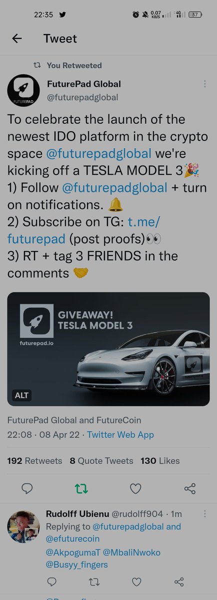 rudolff904's tweet photo. @futurepadglobal @efuturecoin https://t.co/CbDd32p0D7