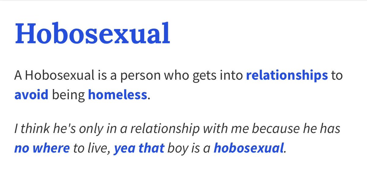 2wenty4s's tweet photo. For reference. This is the meaning of a Hobosexual: https://t.co/Zr6ExNC0II