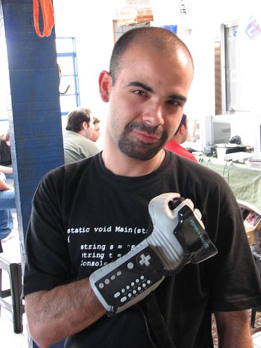 Look what I’ve found! It’s more than 10 years old. I still had some hair. 🤣🤣 I love the power glove. It’s so bad. #nes