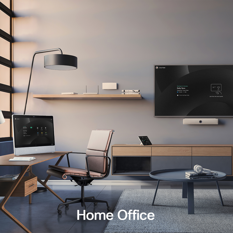 Webex's tweet photo. Work is no longer where we go… it’s what we do. To learn how you can turn any space into a productive workspace, check out the new Hybrid Workspace Experience ⬇️

#HybridWork