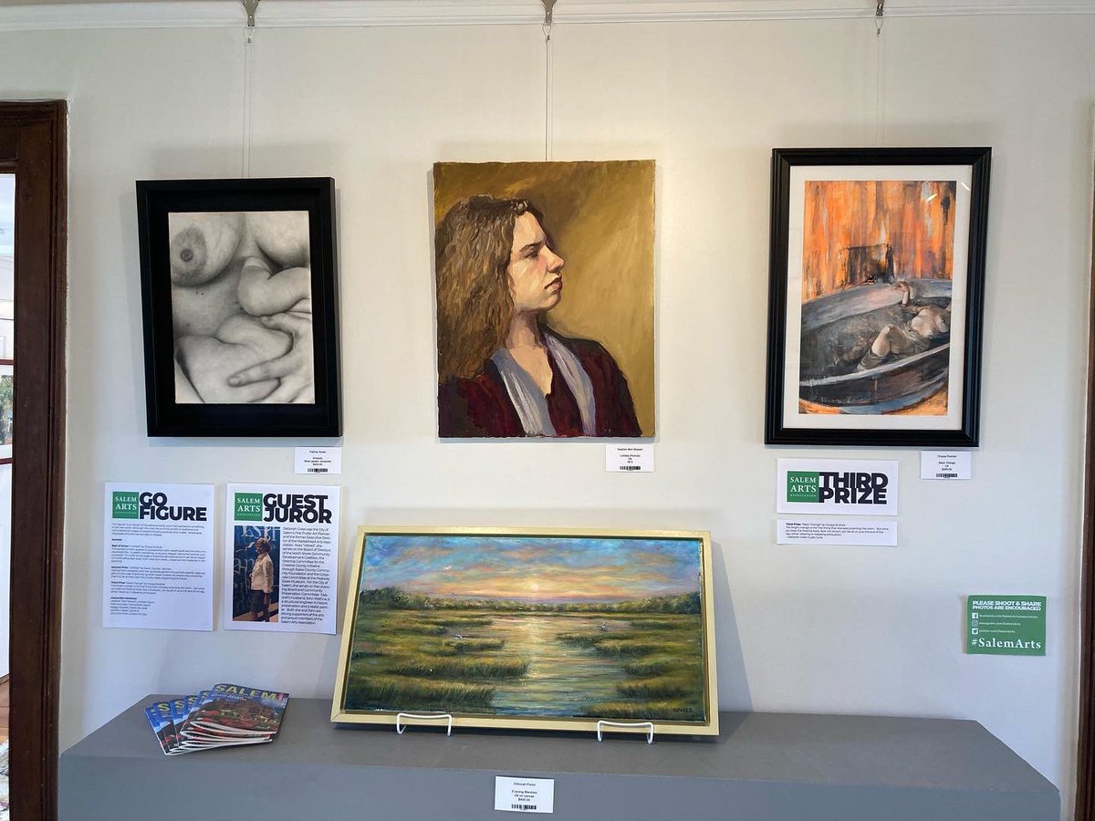 Please join us tonight for the opening reception for our three new exhibitions: Go Figure, Go Away, and Drawn Together, 6:00-8:00. See you there! #salemarts #salemartsassociation #SalemMA #creativenorthshore