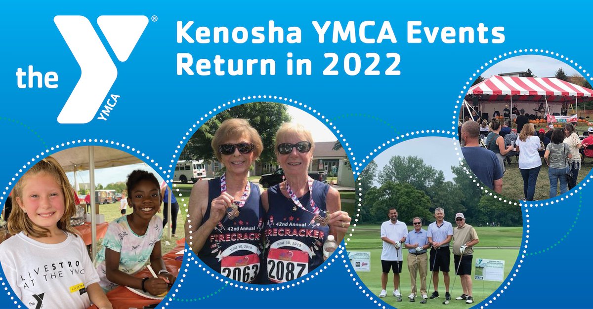 The Kenosha YMCA is excited to announce the return of our Annual Firecracker Run/Walk, FORE! A Good Cause Golf Outing &amp; our Fall Festival.

Learn more at: bit.ly/38lmtEv

#KenoshaY #YMCA #FirecrackerRun #FallFest #FORE #Helpingothers #Supportlocal #Charityevent