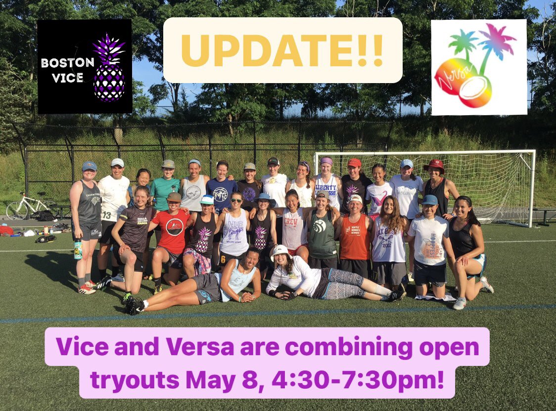 ViceUltimate's tweet photo. Update! Come to Vice and @VersaUltimate combined open tryouts on May 8! https://t.co/ij9rgo8WXm