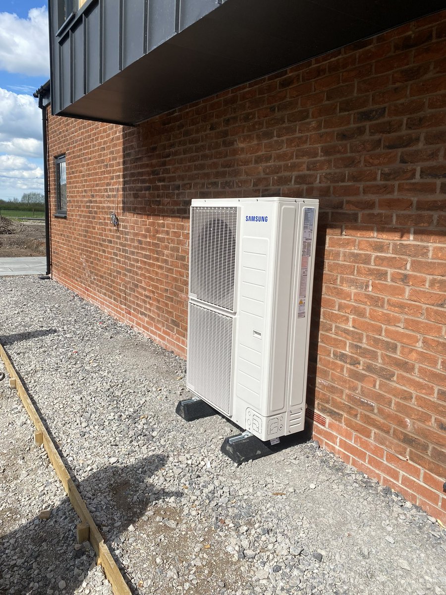 New ashp being installed today