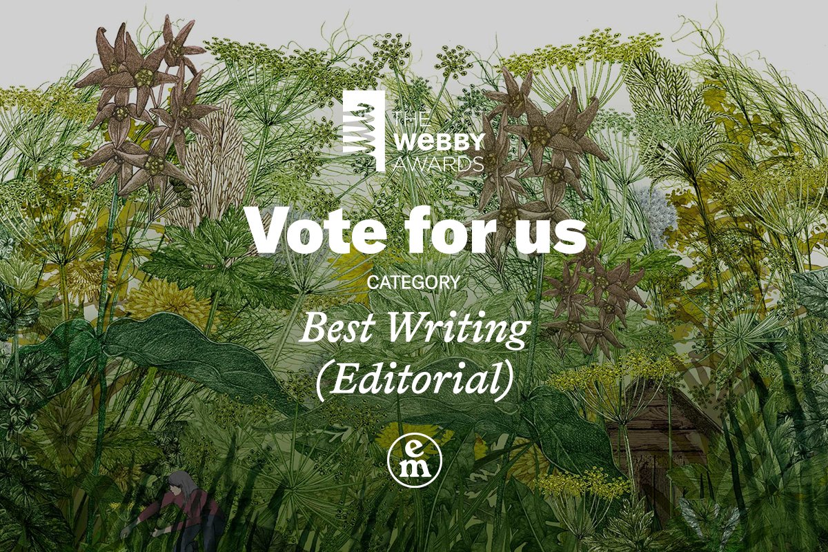 We need your vote! In addition to our nomination for "Best Magazine," we have also been nominated for "Best Writing (Editorial)" in the People's Voice <a href="/TheWebbyAwards/">The Webby Awards</a>. Place your vote from the link below and RT and share! #webbys vote.webbyawards.com/PublicVoting#/…