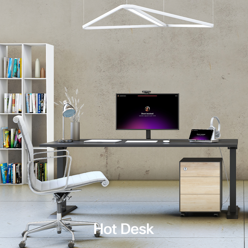 Webex's tweet photo. Work is no longer where we go… it’s what we do. To learn how you can turn any space into a productive workspace, check out the new Hybrid Workspace Experience ⬇️

#HybridWork