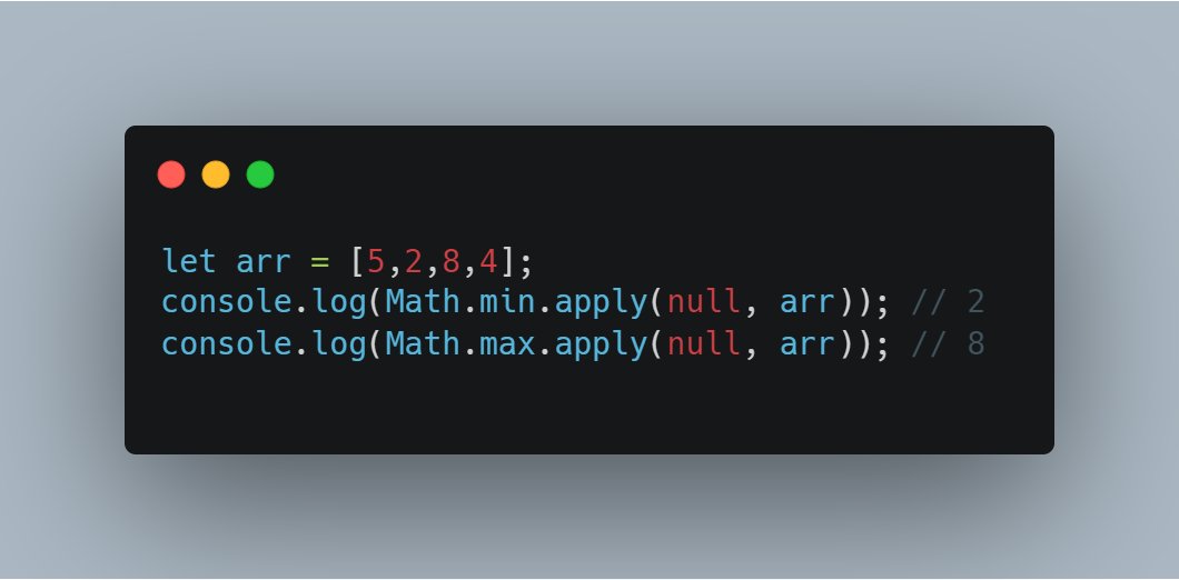 MRADeveloper's tweet image. Easy way to find Min. and Max.
#javascript #javascript30 #vscode #100Devs #webdevelopment #programming #Algorithms #Browser #fiverrseller #freelancing