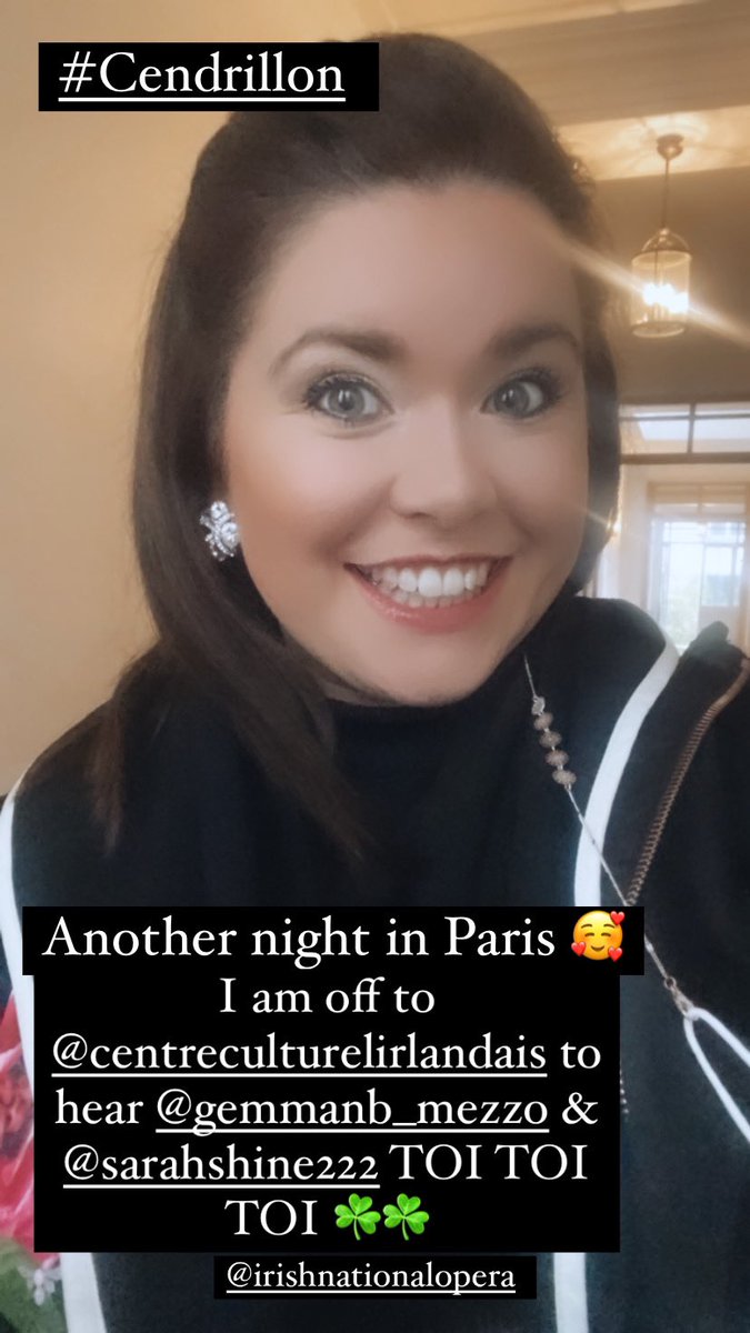 TaraErraught's tweet photo. I was delighted to attend a beautiful recital tonight at @cc_irlandais hosted by @IrishNatOpera ☘️ Bravi @GemmaNB @sarahshine222 &amp; @mairecarroll ☘️☘️ @IrlEmbParis #IrishAbroad a collection of Veronica Dunne’s legacy in one room 🥰🥰🥰 https://t.co/Bg7hHLmKKO