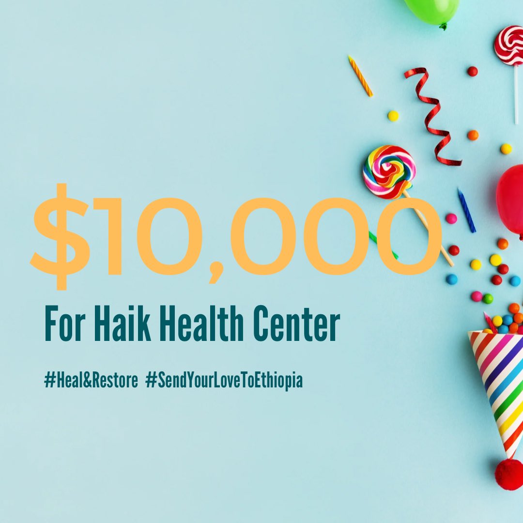 Anything done with love will always be successful.Thank you to our friends and family who helped us raise $10000 to restore the medical supply room at Haik Health Center in Wollo, Ethiopia!We are deeply touched by your love and kindness❤️

#HealAndRestore  #SendYourLoveToEthiopia