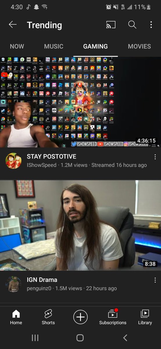 summerlyfe17's tweet photo. @Neimannism @JakeSucky Speed is #1 trending on youtube gaming. You cannot cancel the man https://t.co/Ps7XmNsnBT