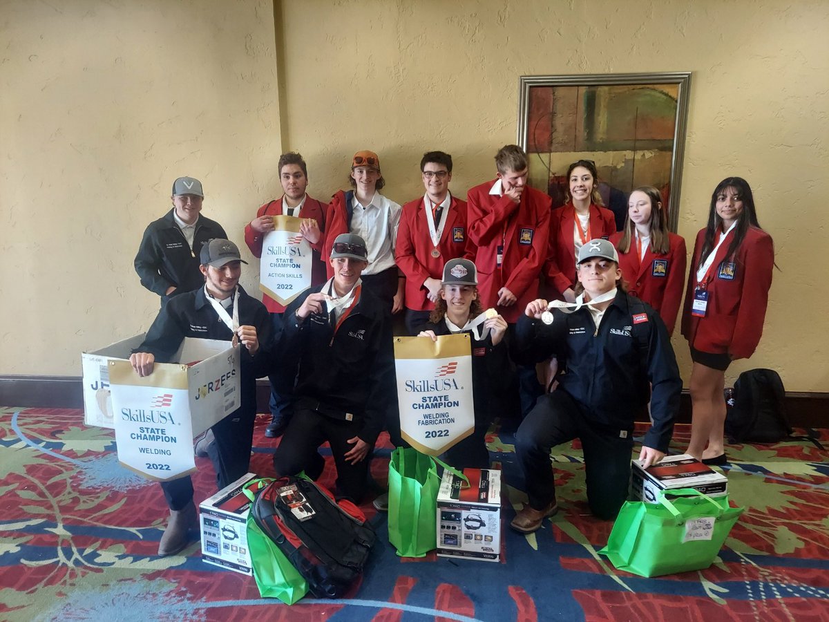 CETC_SVVS's tweet photo. Placing students in the crucible of competition develops and refines the next generation of America’s workforce! Congrats to CETC Welding and Automotive students for their gold medals in Team Fab, Welding, and Action Skills at SkillsUSA State! On to Nationals! @SVVSDsupt @SVVSD https://t.co/VsQbrLyP4w