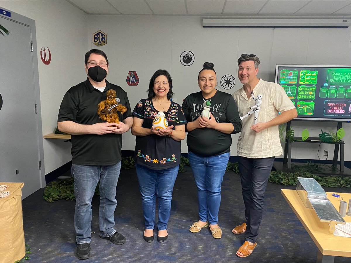 TAMUCCLibrary's tweet photo. The #tamucc Bell Library's #escapethelibrary is officially over!! Today we had 1 team escape: our final CASA team (41 min, 34 sec). Stay tuned for the summary of the full competition results and our 2022 champions! https://t.co/JW6kh50E1d