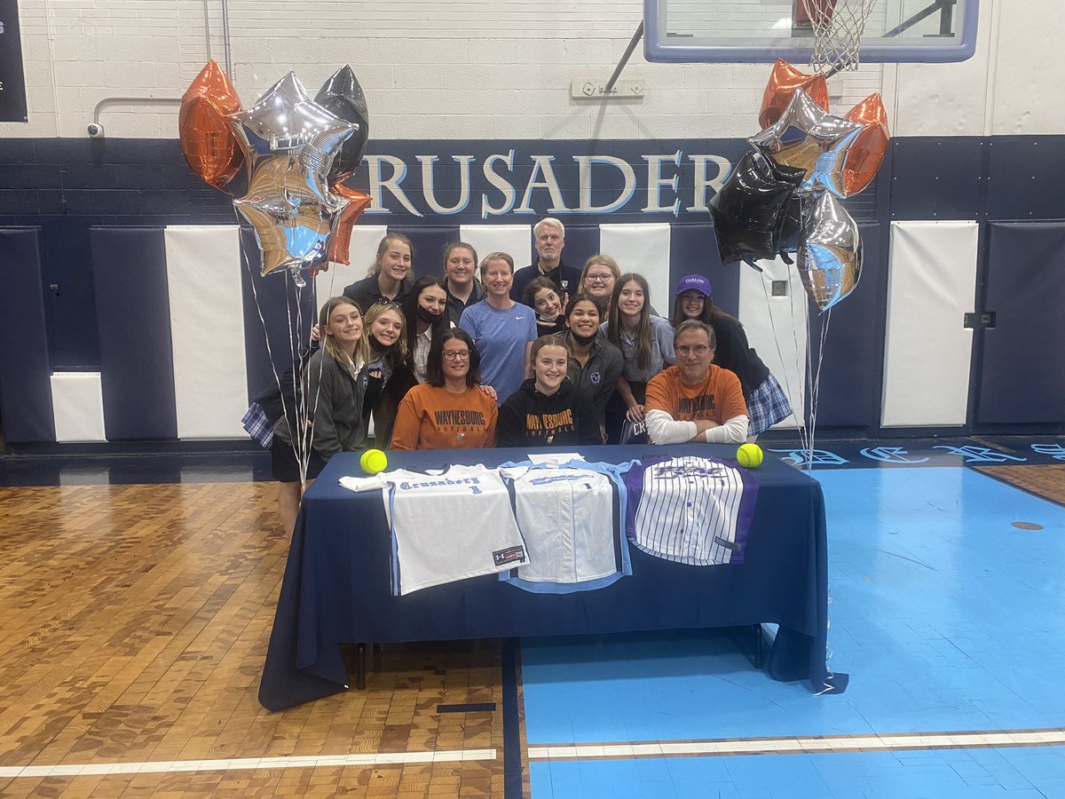 crusaderathdept's tweet photo. Congratulations to Bella DeMark on signing with Waynesburg!!! https://t.co/8SSk4FpdR1