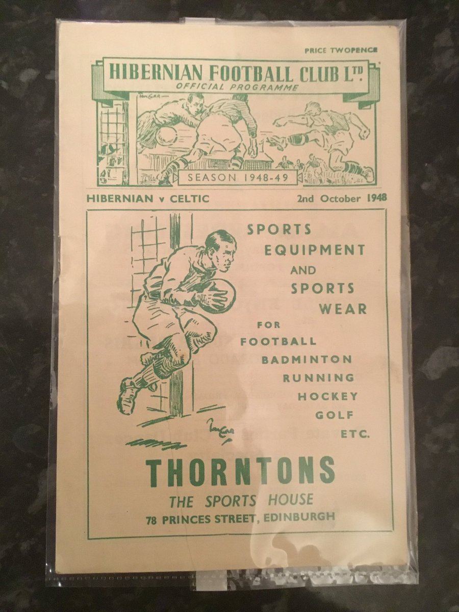 gpfootball's tweet image. Hibernian v Celtic 1948 printed matchday programme on sale tomorrow at Bathgate football programmes shop.