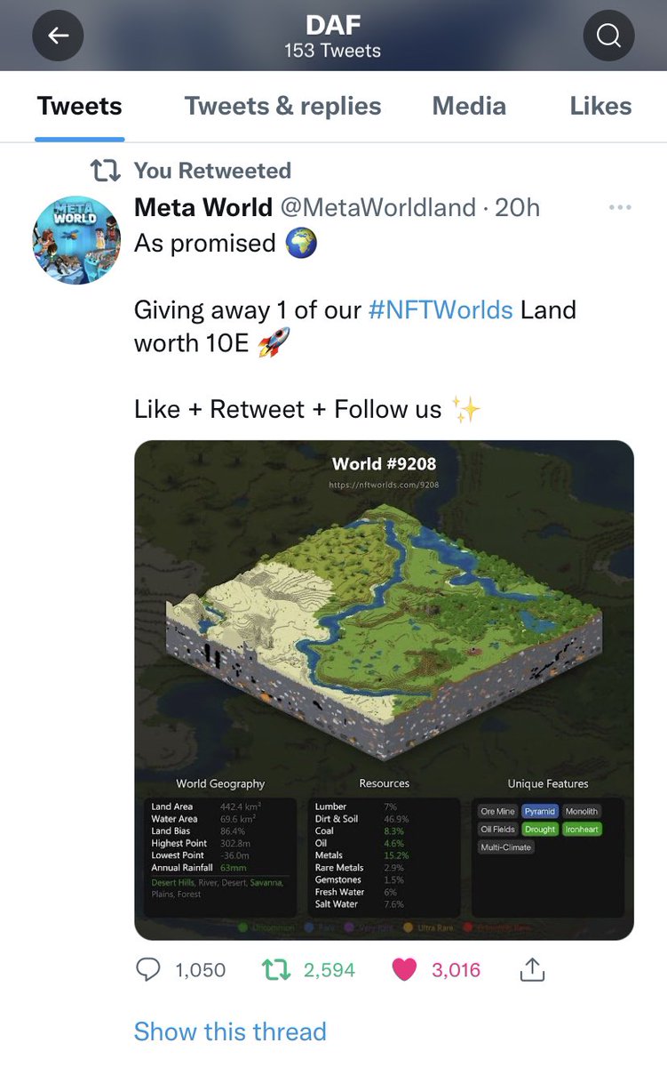 DAF89's tweet photo. @MetaWorldland Done! Hoping for some luck 🙂 https://t.co/E3gTZxwvGn